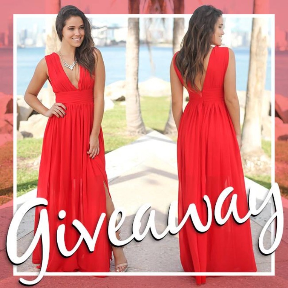Red gown